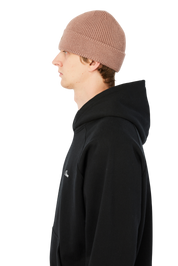 Cursive Rib Beanie - Camel