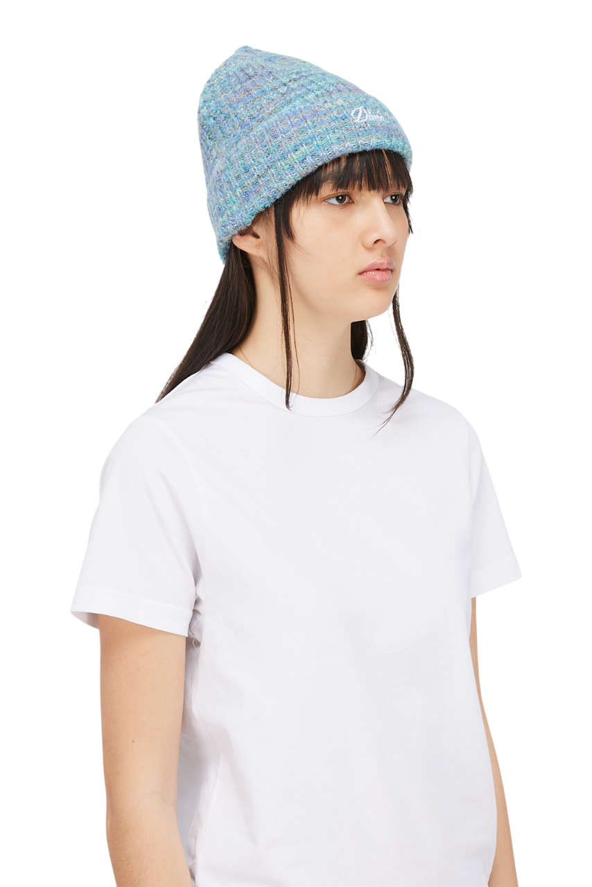 Bonnet Fuzzy Fold - Multicolore Bleu