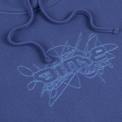 Sweat à capuche Glyph - Bleu nuit