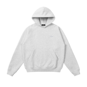 Cursive Small Logo Hoodie - Ash