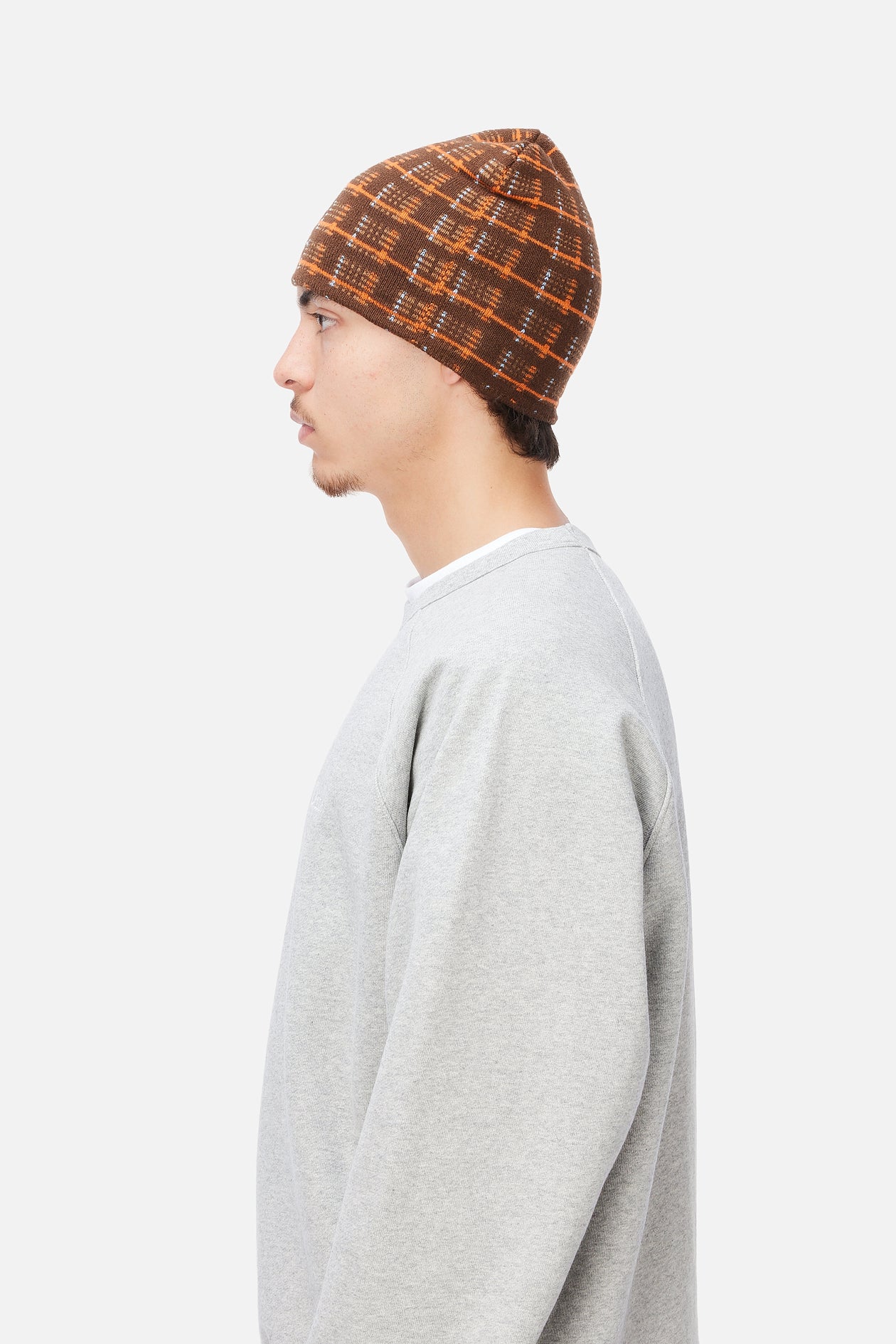 Super Plaid Skully - Brown Multi