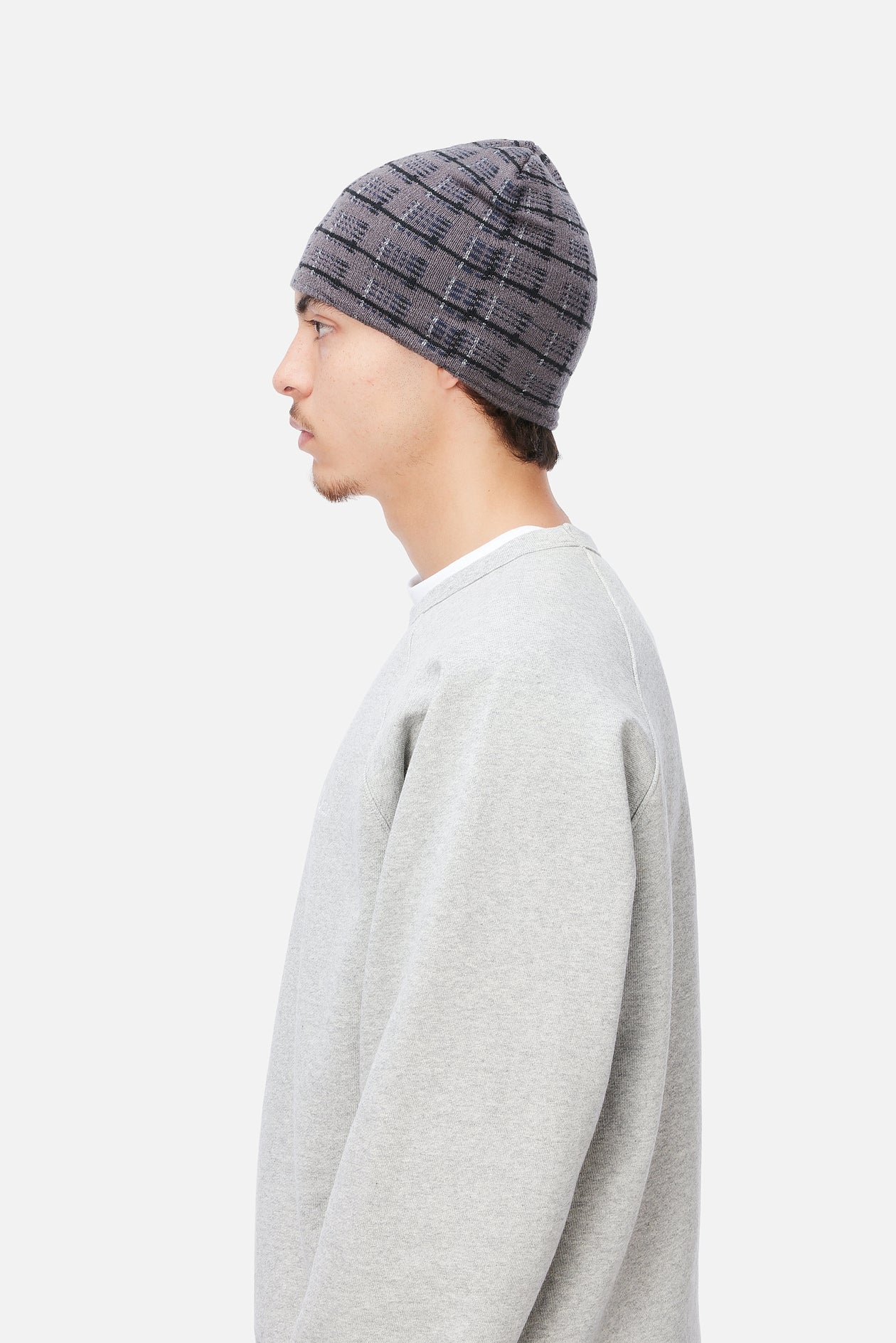 Super Plaid Skully - Charcoal Multi