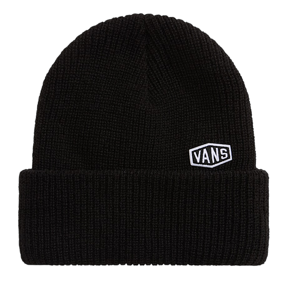 Hex Patch Cuff Beanie - Black