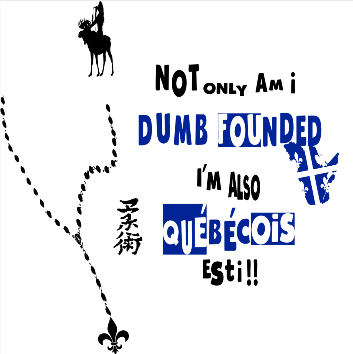 Dumbfounded QC T-Shirt - Blanc