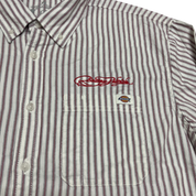 Palm Isle x Dickies Signature Chemise Tissée en Chambray à Manches Longues - Rayé Rouge