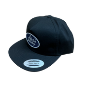 Gas Station Lightly Structured 5-Panel Snapback Cap - Black