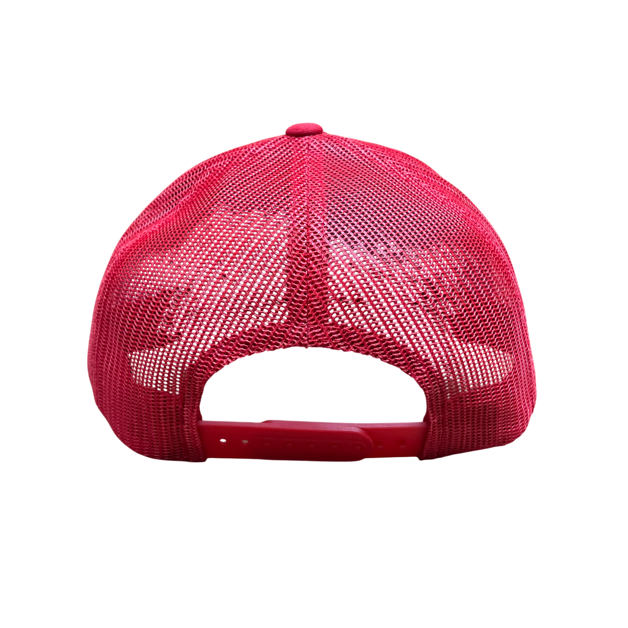 Gas Station 5-Panel Retro Trucker Cap - Red