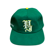 Stamp 5 Panel Snapback Cap - Green/Yellow