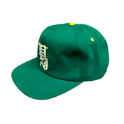 Stamp 5 Panel Snapback Cap - Green/Yellow