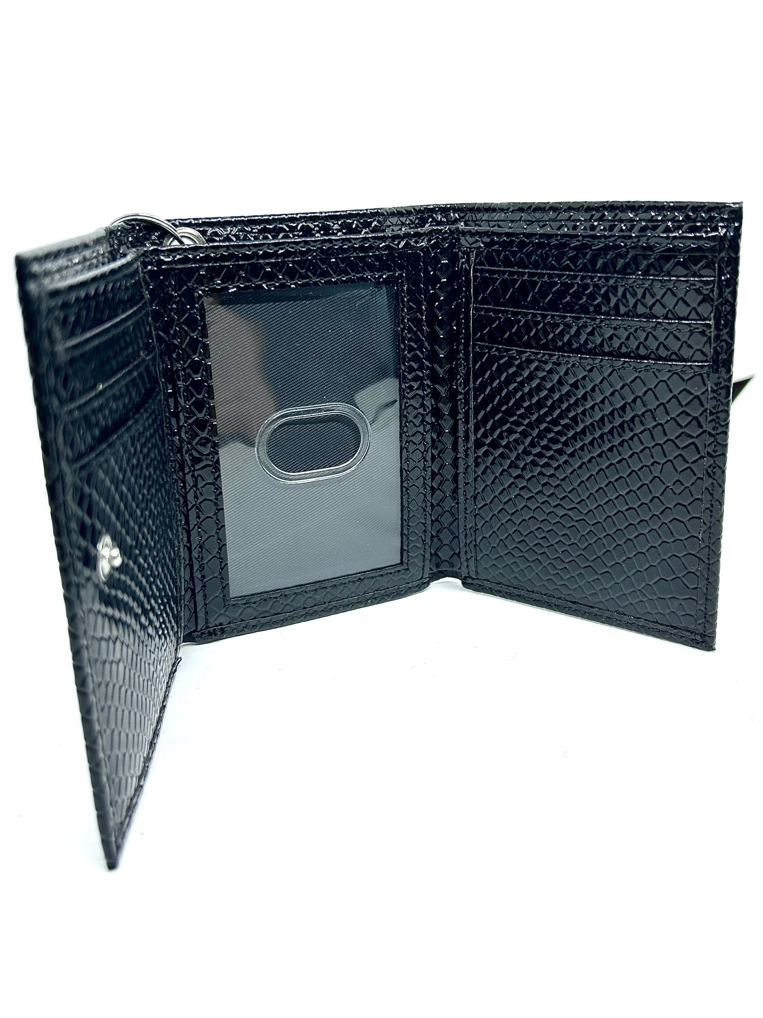 Metallic Chain Gang Portefeuille - Noir