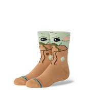 Kids "Star Wars" Grogu Hungry Crew Socks - Green