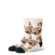 Kids Combo Meal Crew Socks - Tan