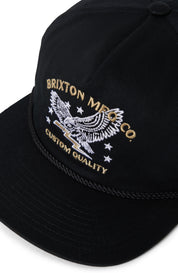 Lamont Snapback Hat - Black