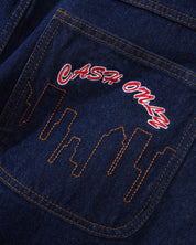 Logo Denim Shorts - Raw Indigo