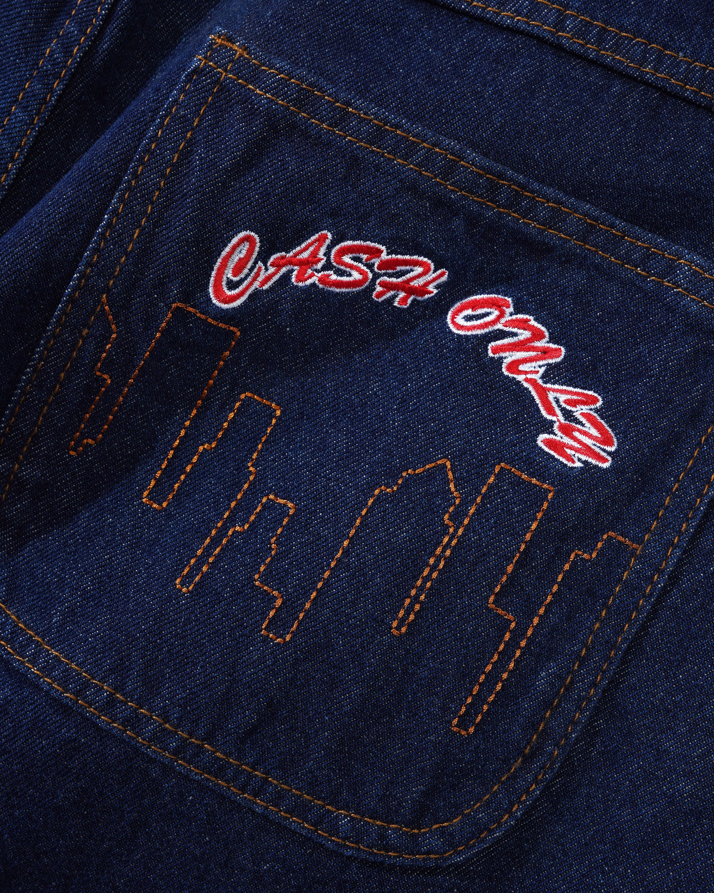 Logo Denim Shorts - Raw Indigo