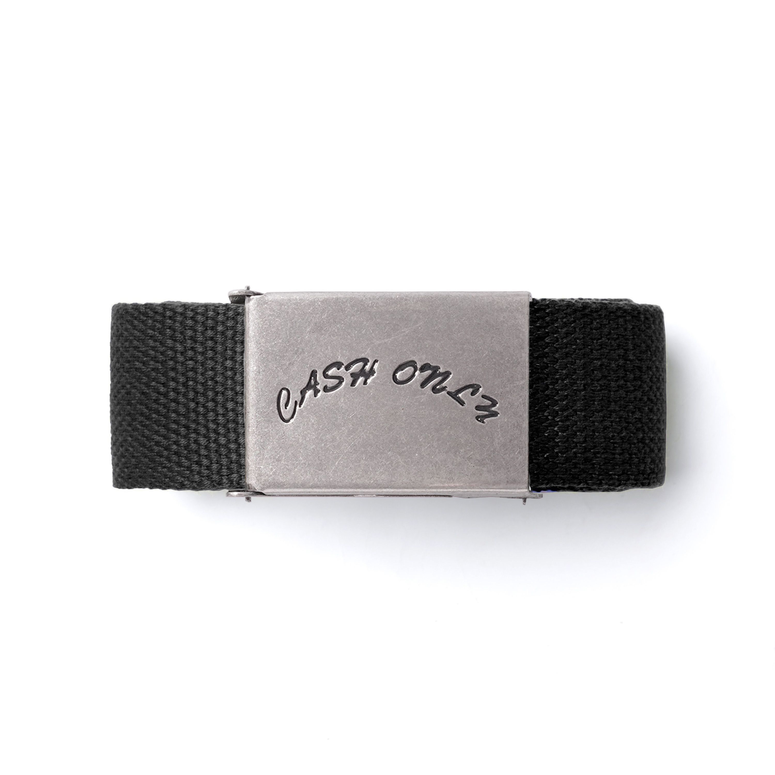 Ceinture Tissée à Logo - Noir