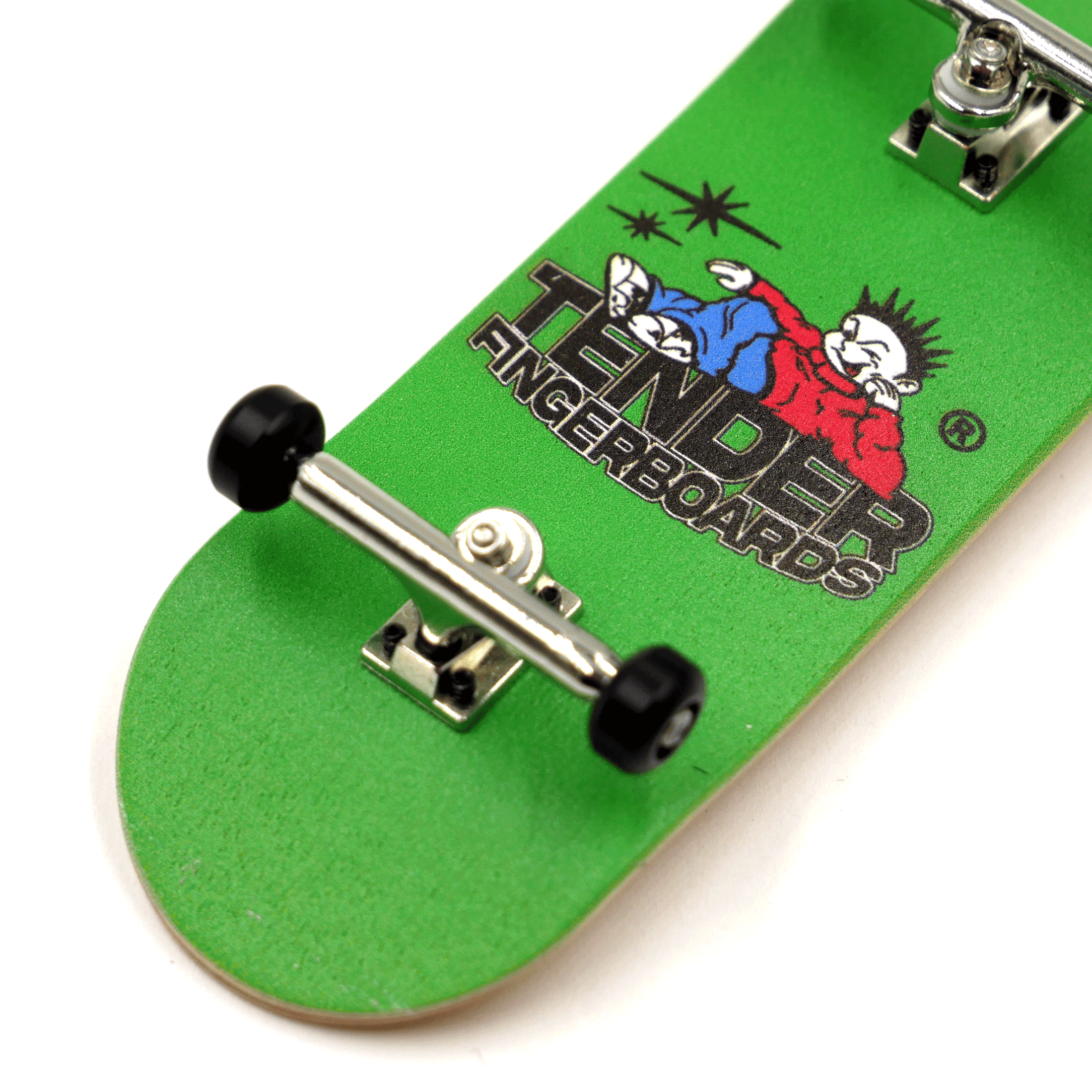 Tender "No Fucks" Fingerboard Complet - Vert
