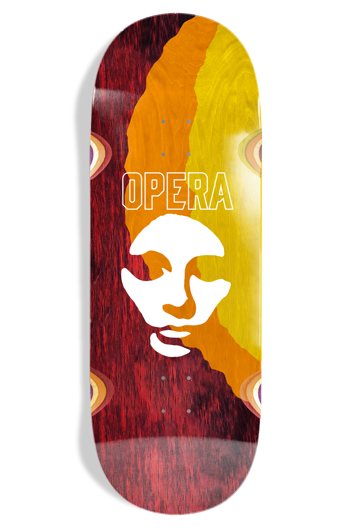 Triple Torn Big Mask Ex7 Deck - Red/Orange/Yellow
