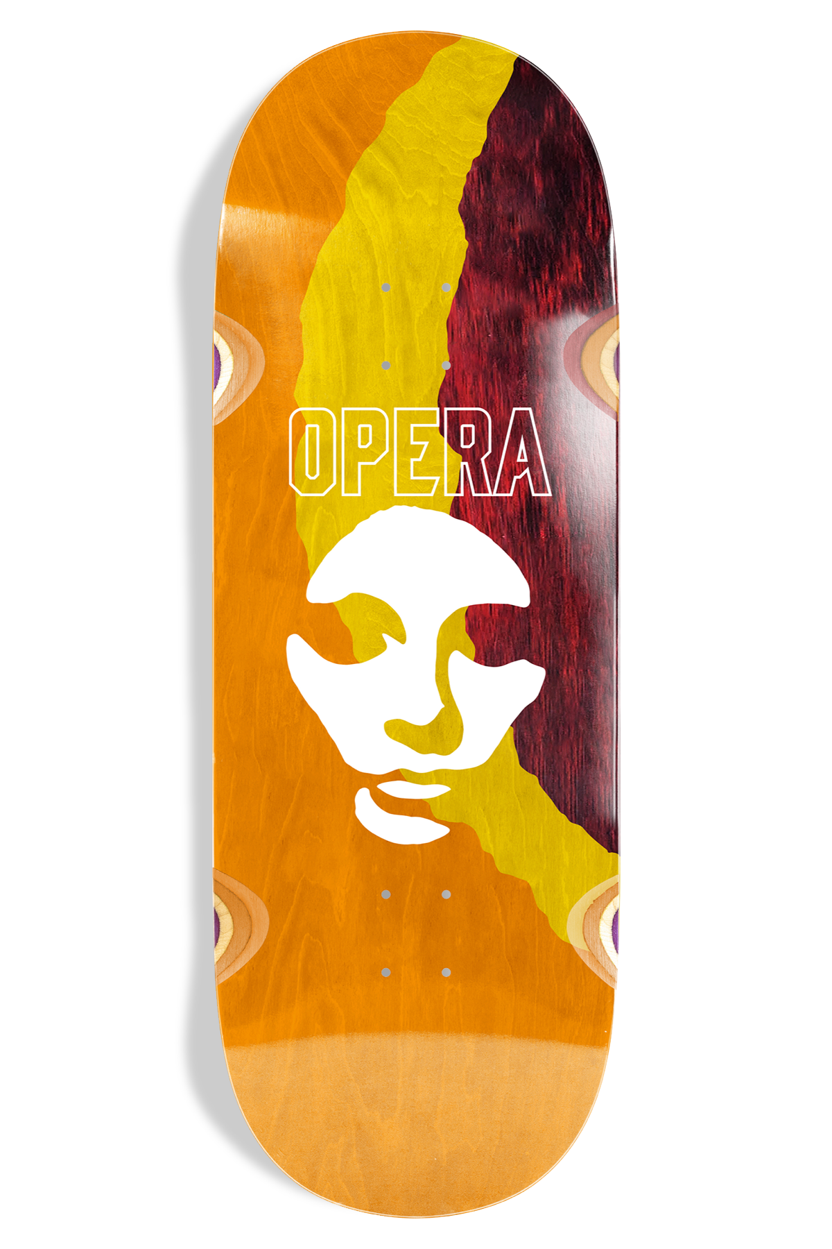 Triple Torn Big Mask Ex7 Deck - Red/Orange/Yellow