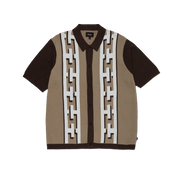 Pillar Knit Sweater - Brown