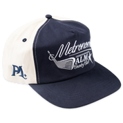 Casquette Snapback 5 Panneaux Palm Isle x Metronome - Marine/Crème