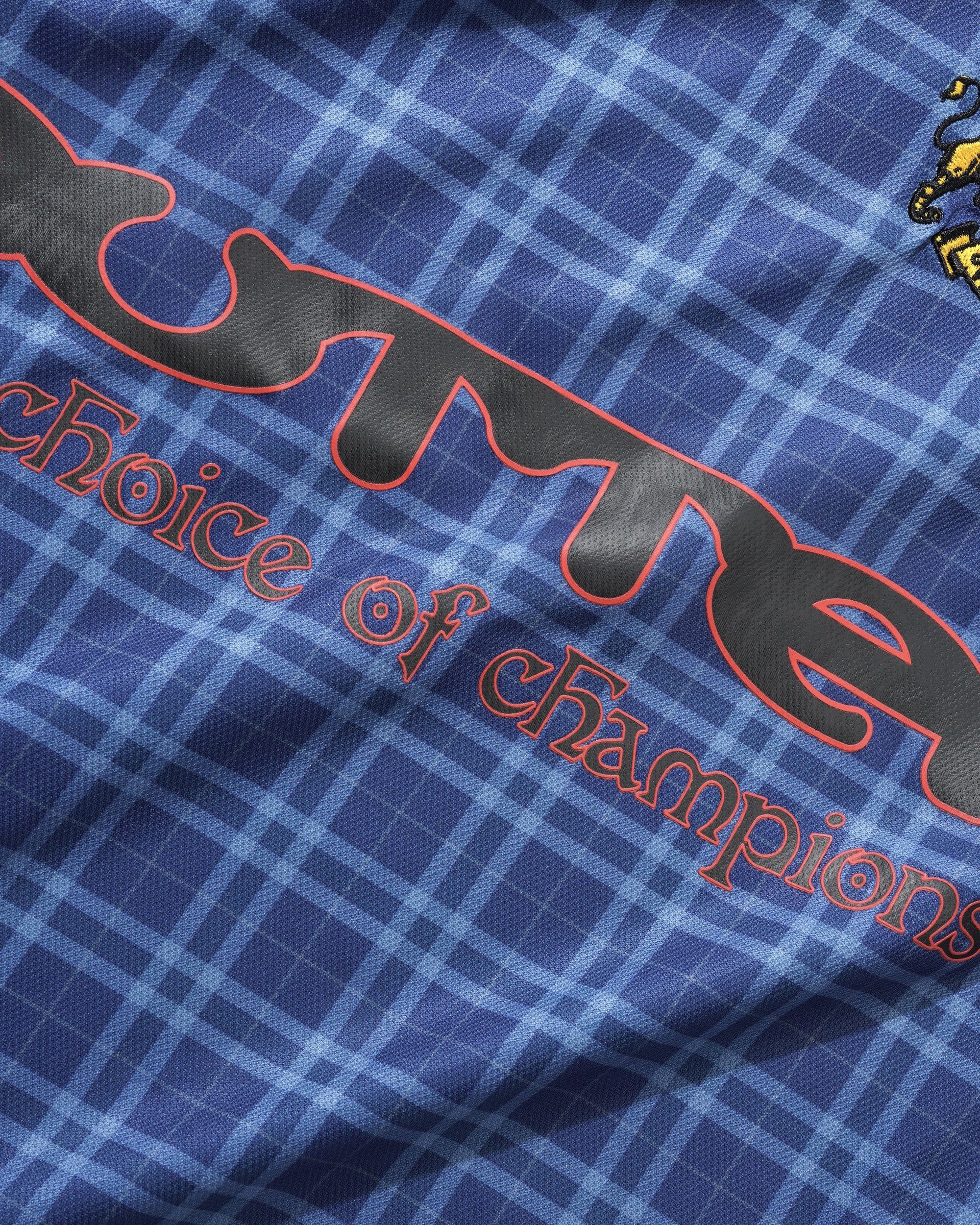 Plaid Jersey - Navy/Slate