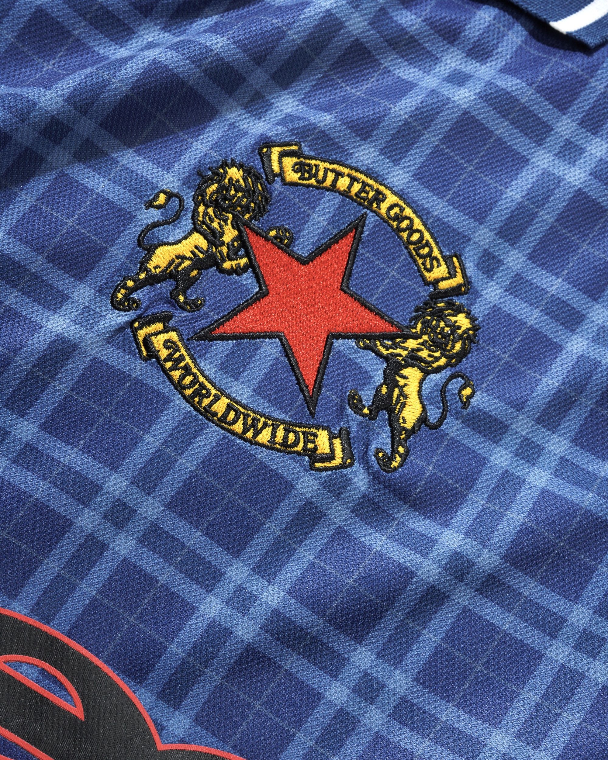Plaid Jersey - Navy/Slate
