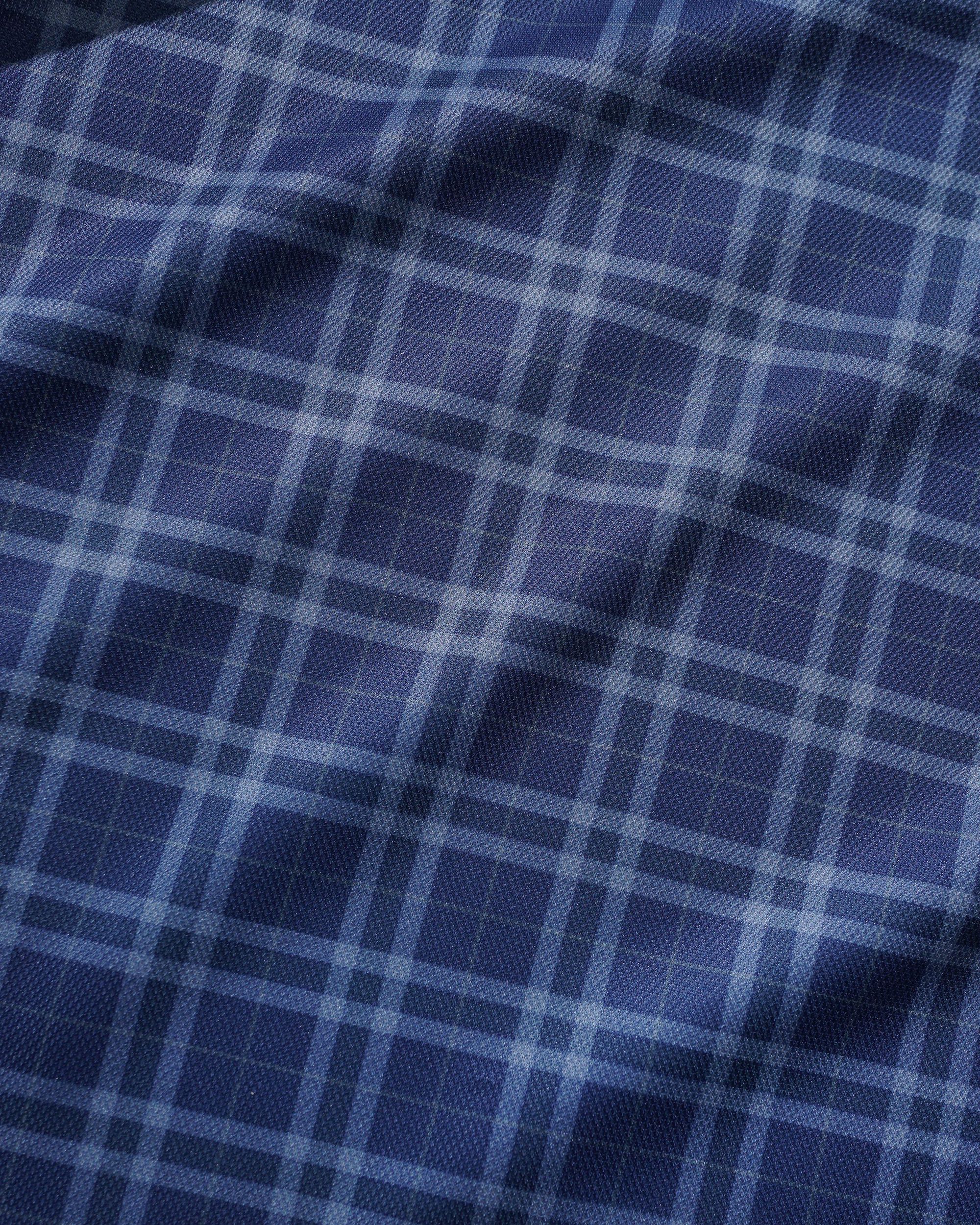 Plaid Jersey - Navy/Slate