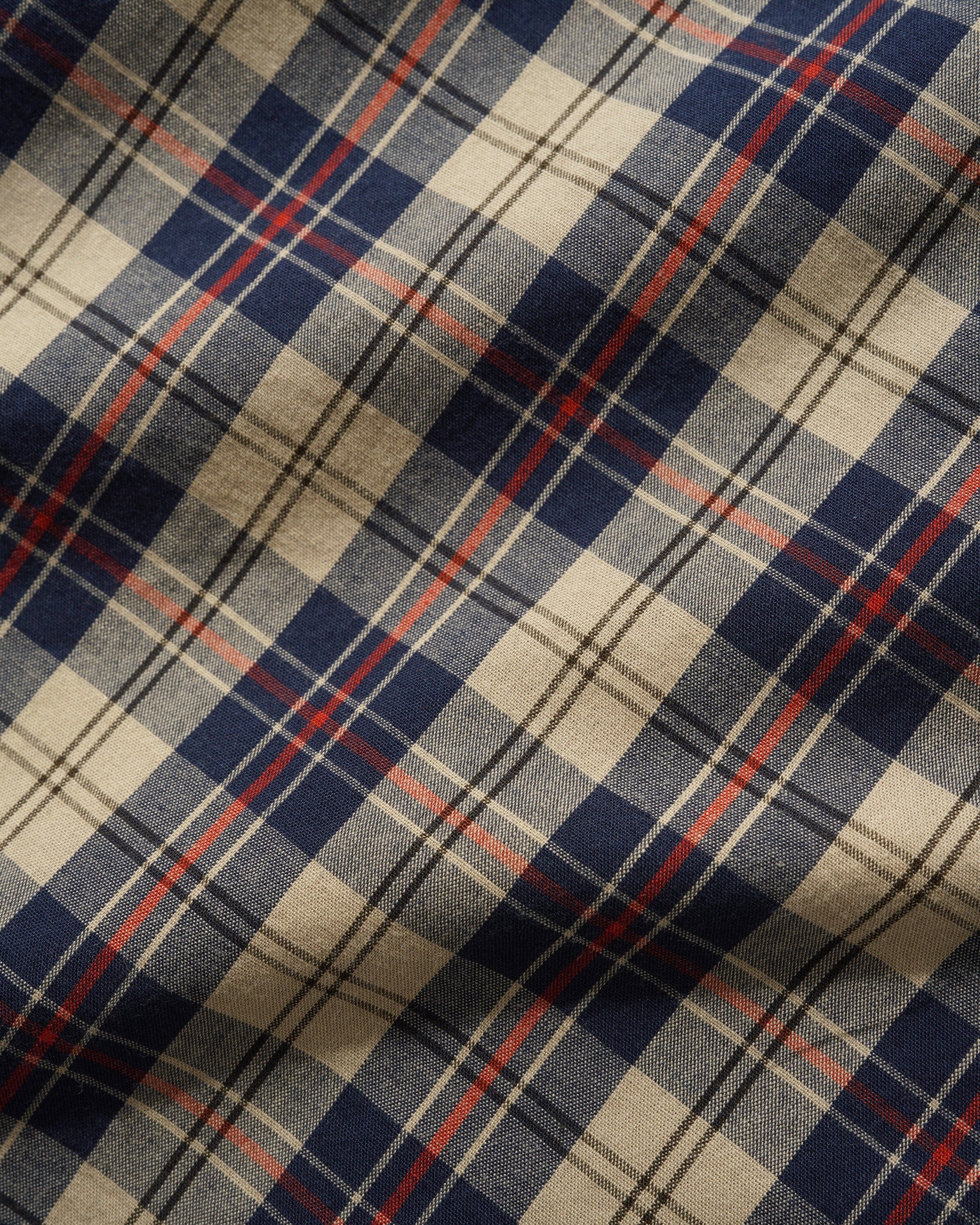 Chemise à Carreaux - Beige/Marine