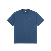 Contrast Tee I Stroke Logo - Grey Blue