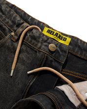 Relaxed Denim Jeans - Faded Charcoal