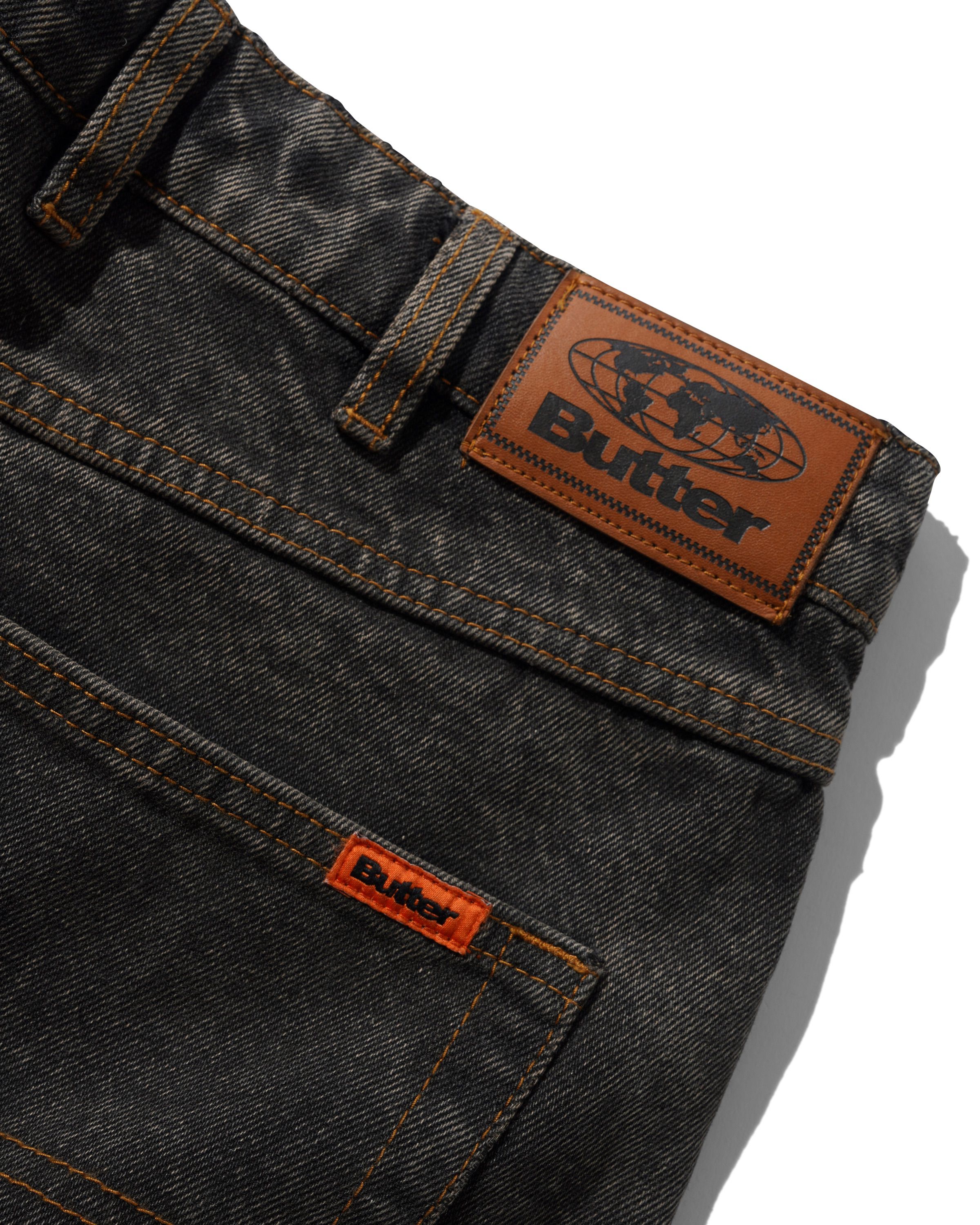 Relaxed Denim Jeans - Faded Charcoal