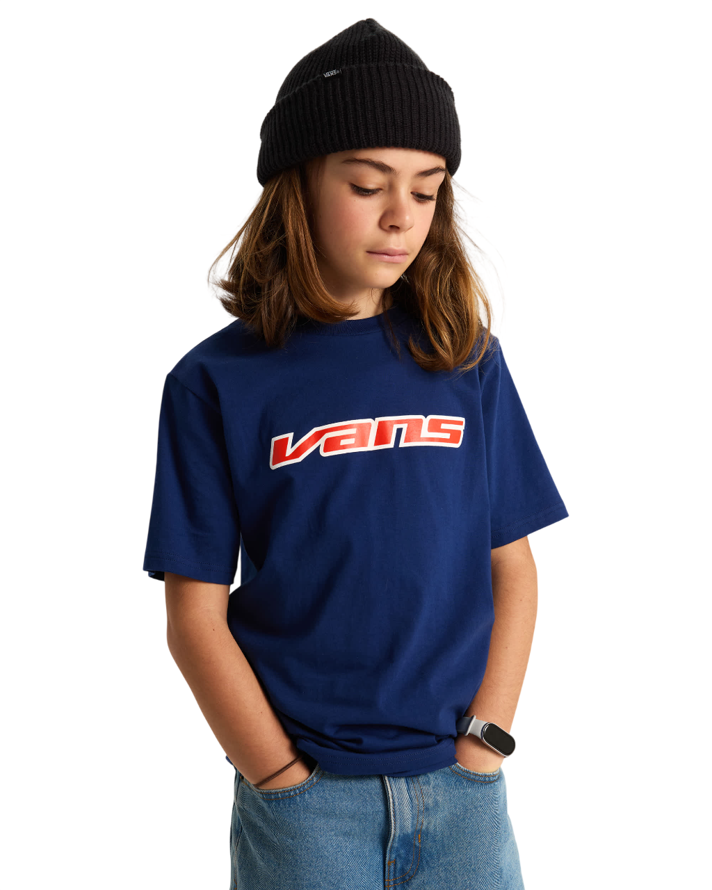 T-Shirt Enfant Retro Speed - Indigo Foncé
