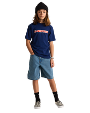 T-Shirt Enfant Retro Speed - Indigo Foncé