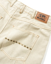 Rivet Shorts en Denim - Ivoire