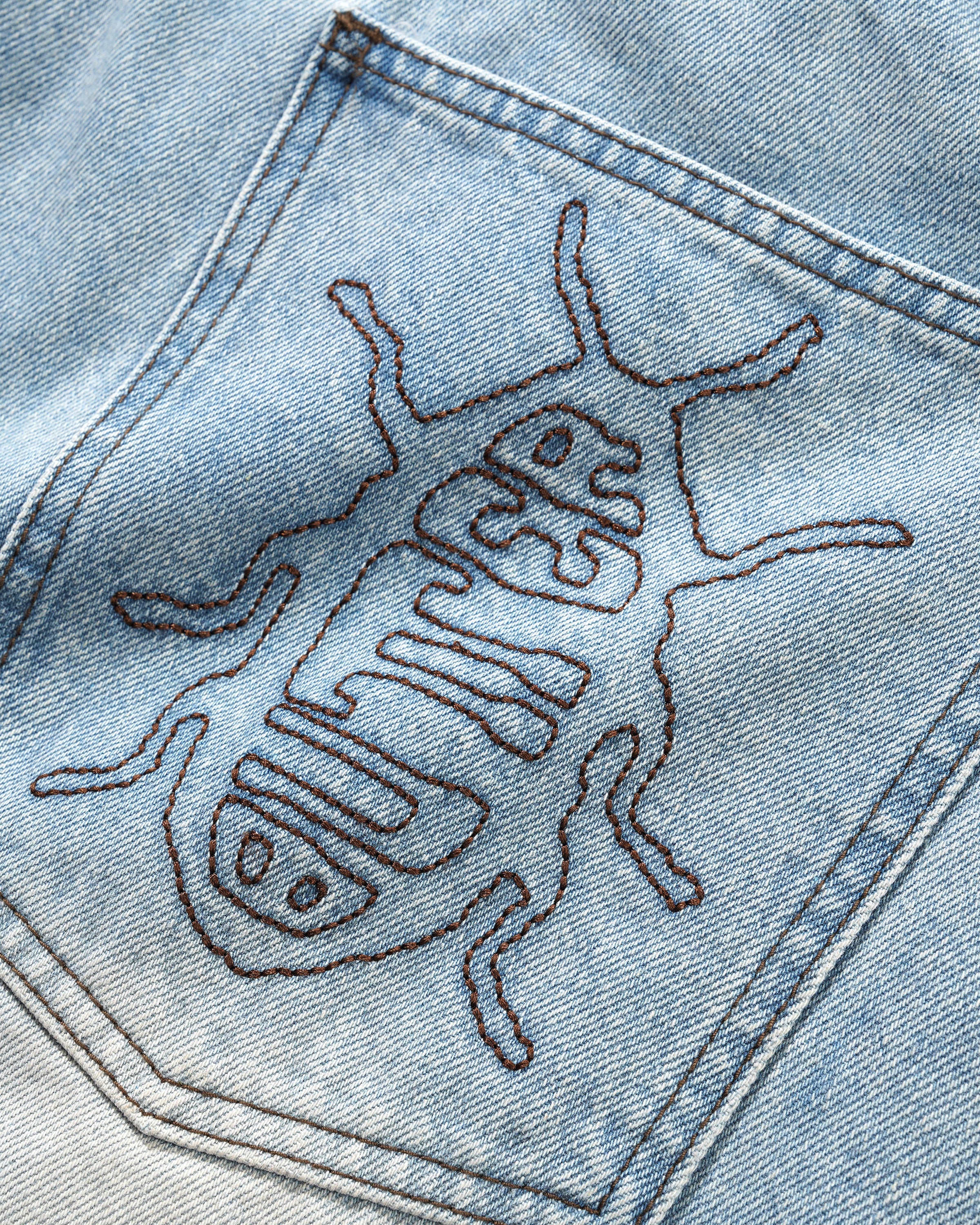 Roach Jeans en Denim - Indigo Usé