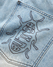 Roach Short en Denim - Indigo Usé