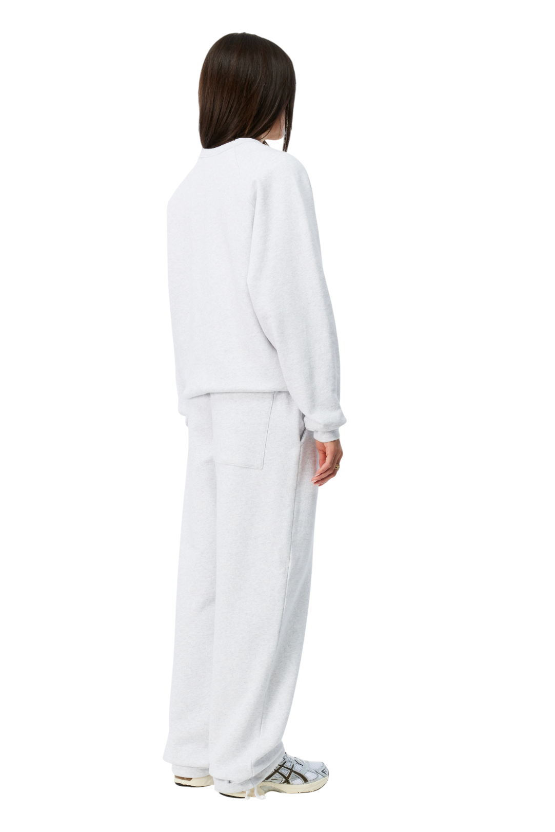 Cursive Small Logo Sweatpants - Ash