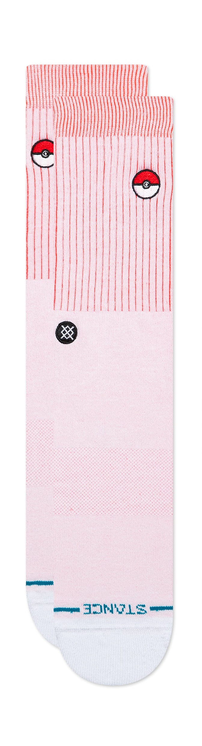 "Pokémon" Poké Ball Crew Socks - Red
