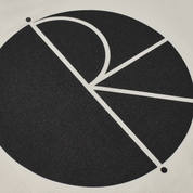 T-Shirt Contrast Fill Logo - Ivoire/Noir