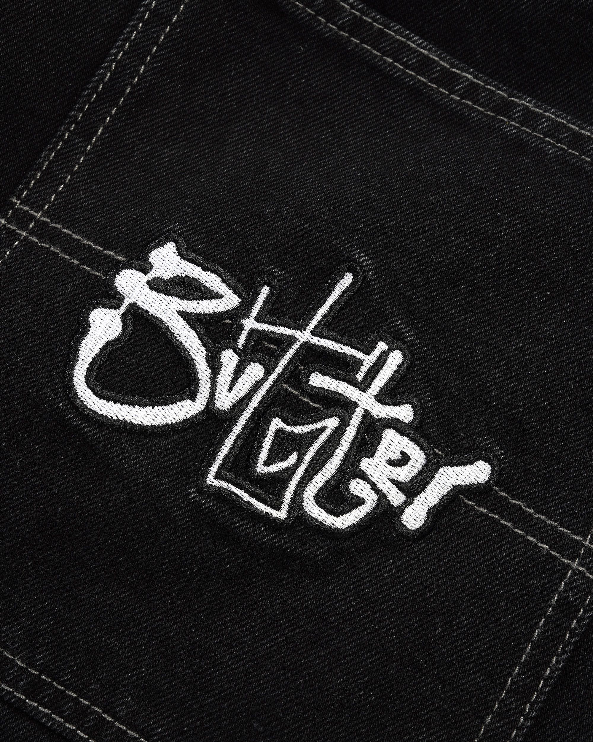 Scribble Denim Shorts - Washed Black