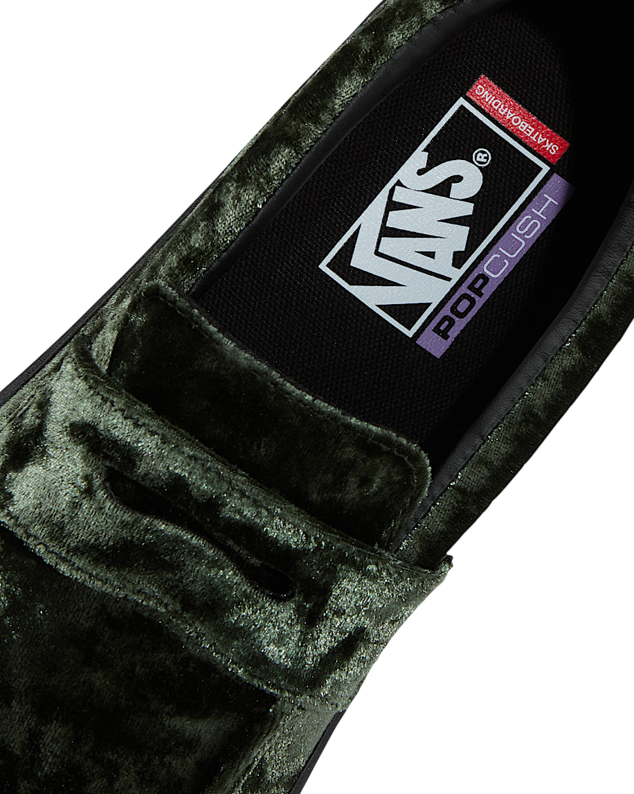 Skate Loafer Velvet - Oil Green