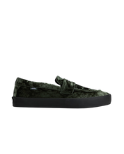 Skate Loafer Velvet - Oil Green