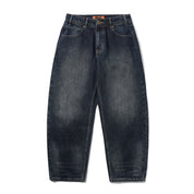 Jeans en Denim Solar Fade - Bleu Teinté Ondulé