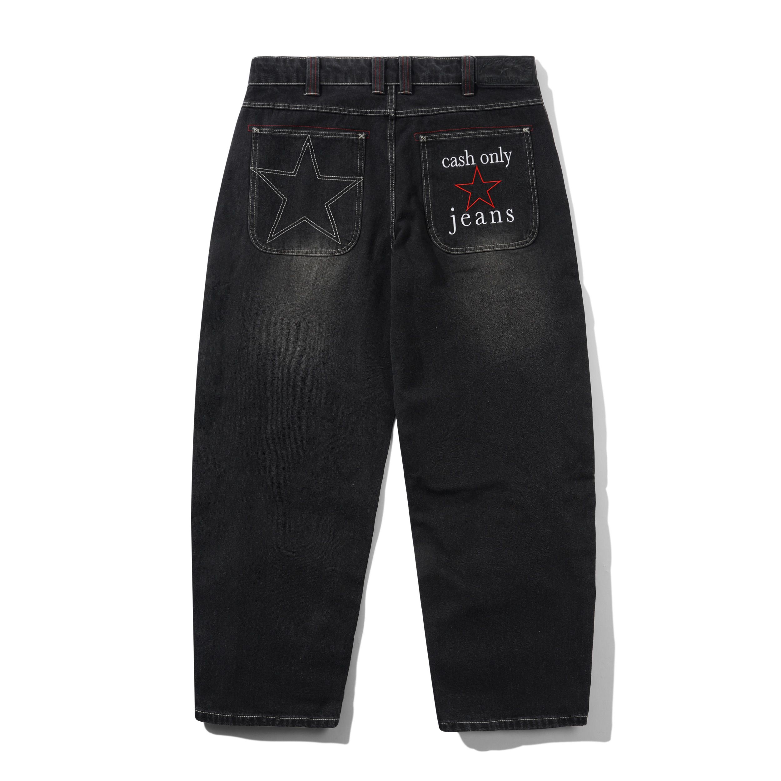 Stars Denim Jeans - Washed Black