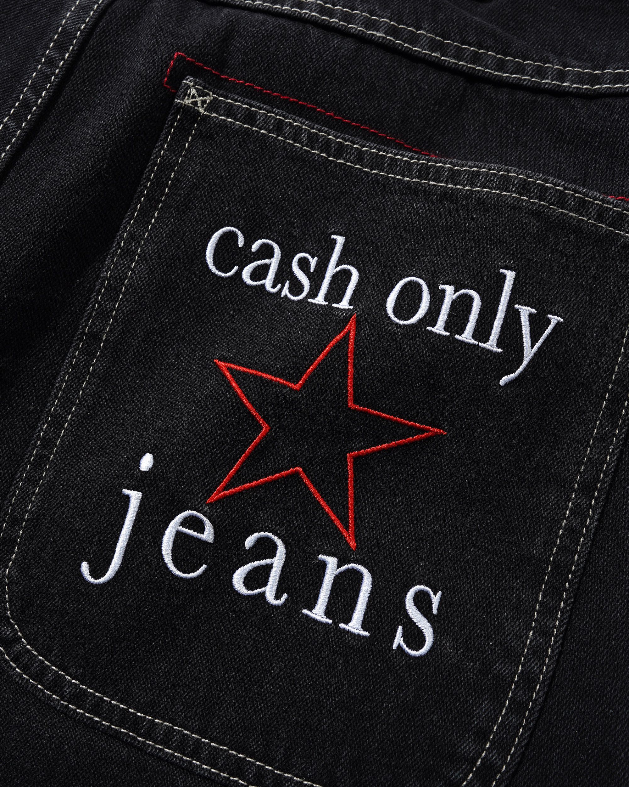 Stars Denim Jeans - Washed Black