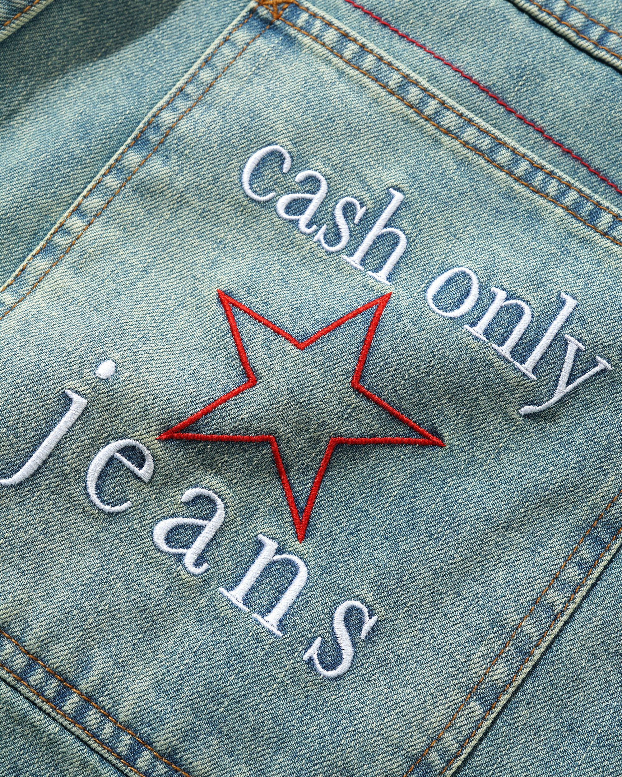 Stars Short en Denim - Délavage au Soleil