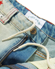 Stars Short en Denim - Délavage au Soleil