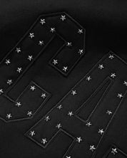 Pull à capuche avec étoiles - Noir