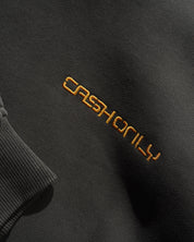 Stencil Sweat à Capuche Teint au Pigment - Noir Délavé